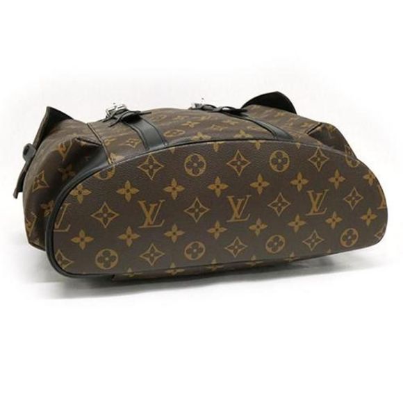 Louis Vuitton Monogram Macassar Christopher PM Backpack Brown - Picture 6 of 9